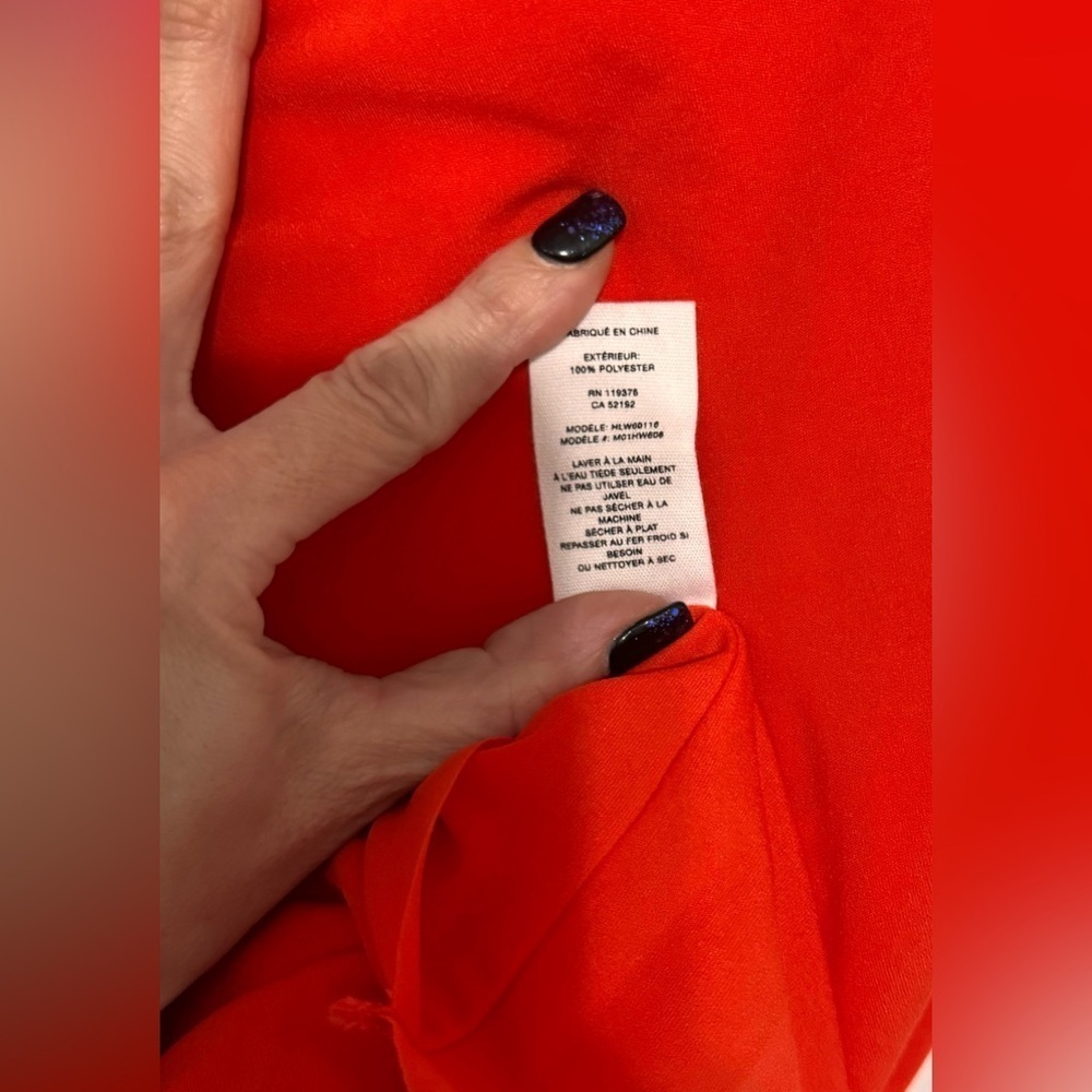 HELMUT LANG Twist Midi Dress in Poppy - Picture 10 of 10